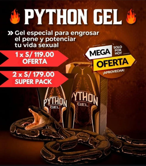 Pythongel Aumenta Grosor Del Miembro Potencia Tu Vida Sexual